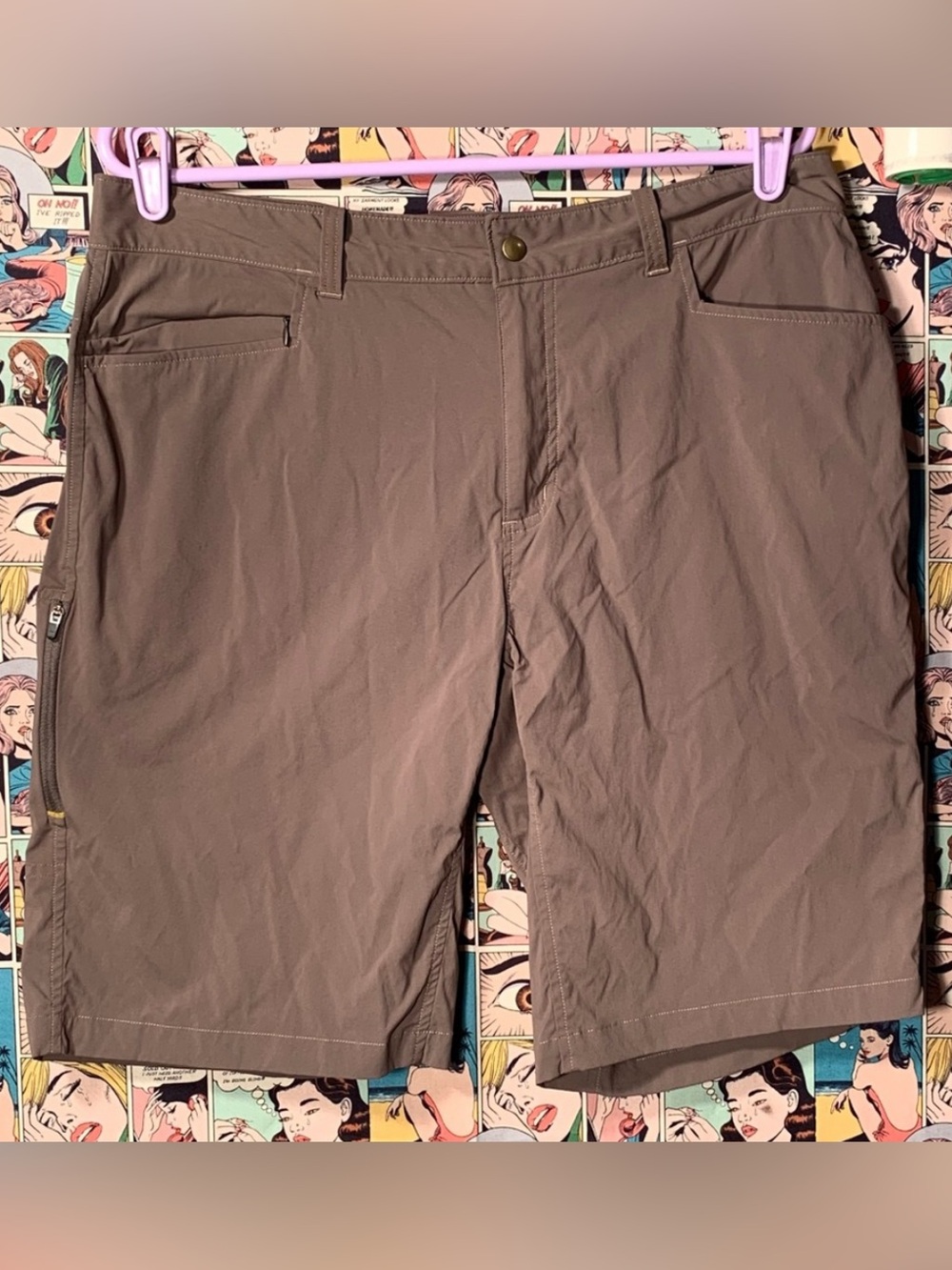 Sherpa Adventure Gear Lightweight Hiking Shorts Taupe 36
